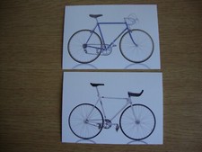 Cycles - 2 New, Unused Postcards of Iconic Bicycles - Masi & Inbike/Textima