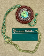 ROLEX Green Swing Tag Red Seal