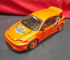 Hot Wheels Orange Ford Focus ZX3 Custom Car Wings West 1:18 Scale Unboxed 