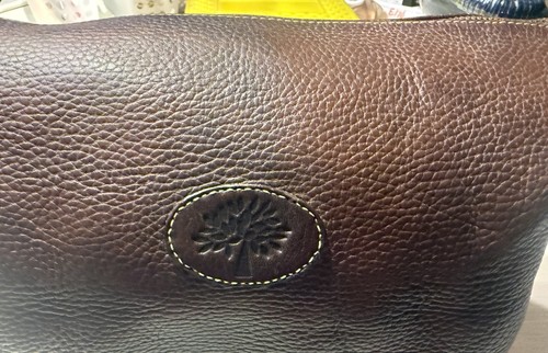 Mulberry leather toiletry bag - mulberry,