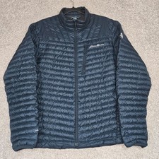 Eddie Bauer First Ascent EB800 Down Puffer Jacket Men Medium Zip up lightweight
