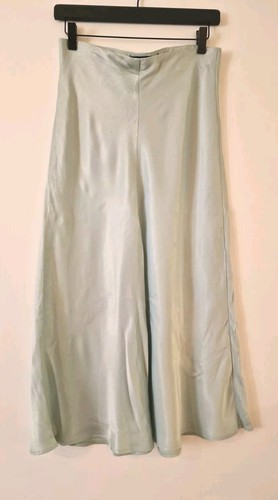 Zara satin mint midi - zara,