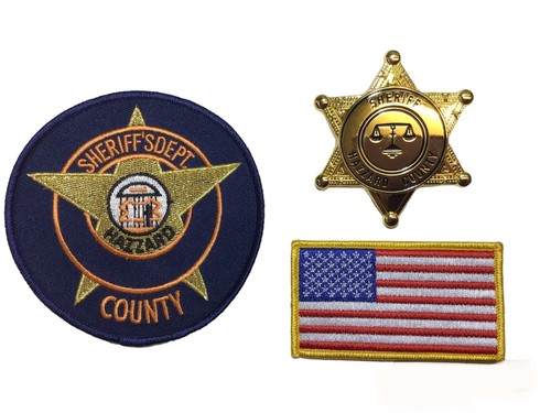 Hazzard county sheriff badge - county,