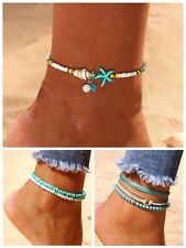 Women Starfish Shell Ankle Bracelet Anklet Foot Chain Beach Jewellery Gift