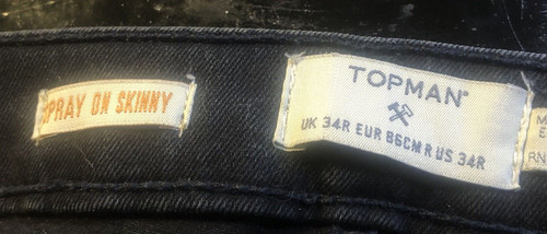 Topman black spray skinny - topman, on