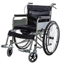 Lightweight Self Propelled Wheelchair Heavy Duty Folding Commode Padded Chair 