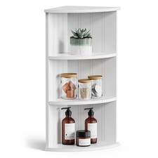 White Corner Shelves for Wall