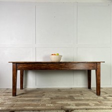 Antique 19th C. Rustic Pine Farmhouse Table, Kitchen Table, Dining Table