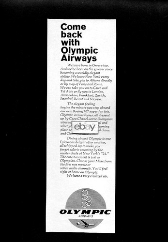 Olympic airways 1967 come back - 1967,