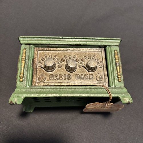 Antique radio 1920s bank - antique, cast