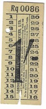 Bus Tram Tickets, 1/= LONDON GENERAL COUNTRY SERVIVES LTD, (East Surrey  Style)