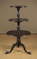Antique Mahogany Three Tier Dumb Waiter c.1830.