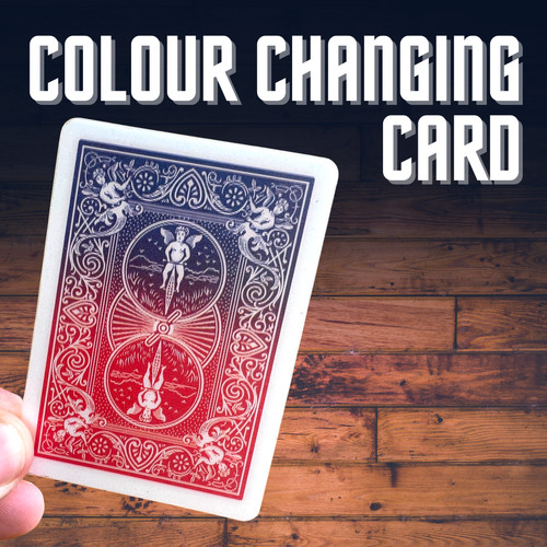 Colour changing card - changing, bicycle