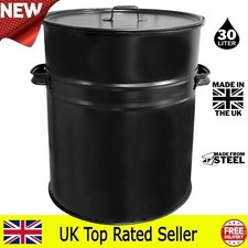 Metal Ash Bucket Fireside