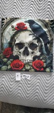 Skull roses  raven goth