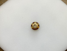 Pandora 14k Gold Murano Glass Charm - Brown Mystic Calla