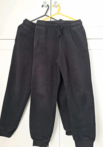 Boys black grey jogger - black,