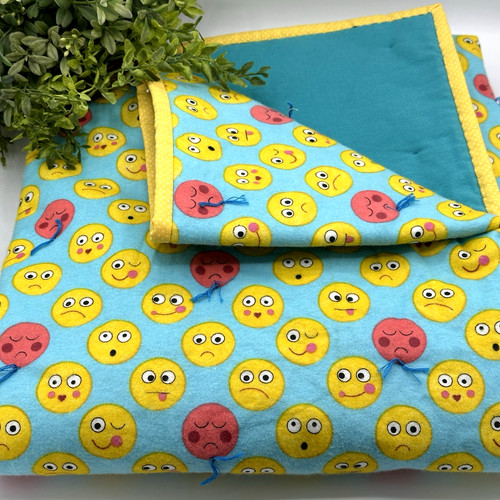 Emoji quilt handmade - quilt,