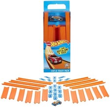 Hot Wheels Track Builder Straight track with Car Track and track connectors