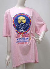 Glastonbury Festival 2024 T-Shirt - Tour Edition (Pink, Unisex, XX-Large)
