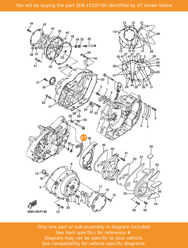 Yamaha damper 3d8 15337 00 - damper, 4,