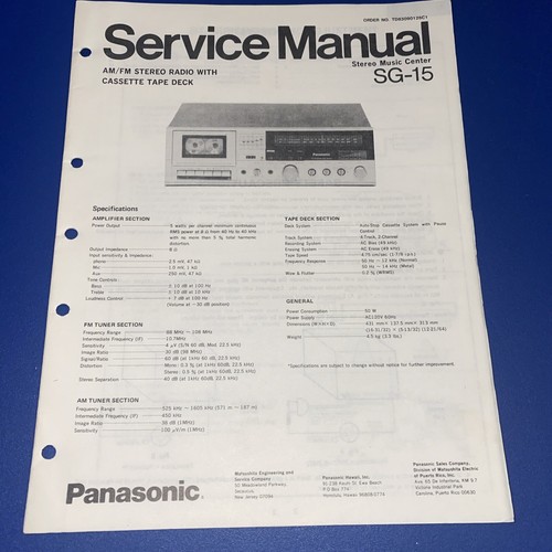 Panasonic stereo music - panasonic,