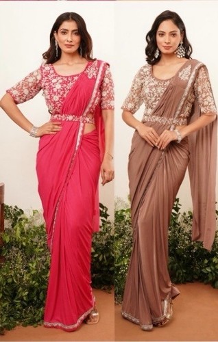 Elegant designer crystal lycra - elegant,