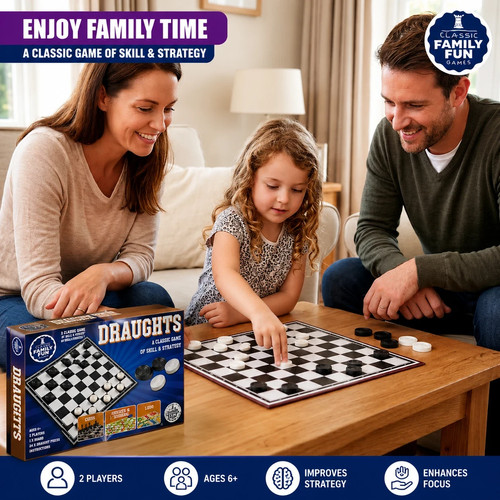Traditional draughts checkers - traditional,