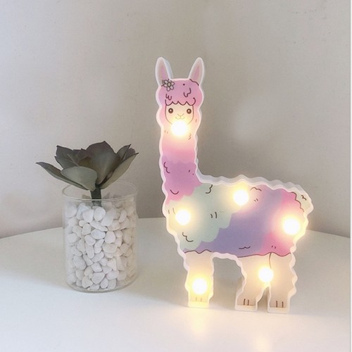 Alpaca led night - alpaca, pink