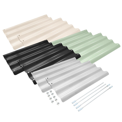 2pc galvanised steel raised - 2pc,