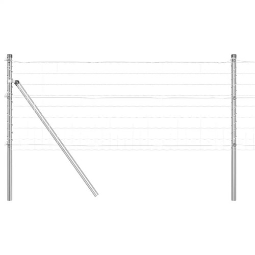 Euro fence with concrete - fence,