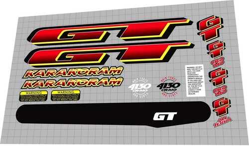 1997 karakoram decal set - gt,