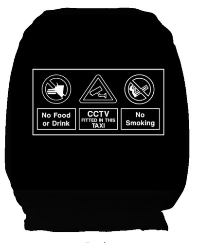 Car headrest warning - headrest, no