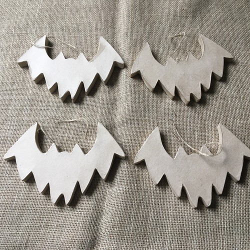 Papier mache hanging bats - bats, x