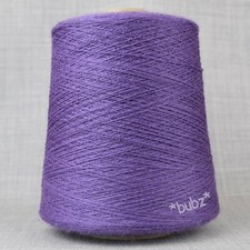 GORGEOUS SOFT WEAVING LAMBS WOOL YARN PURPLE 400g CONE BRITISH SPUN YARN