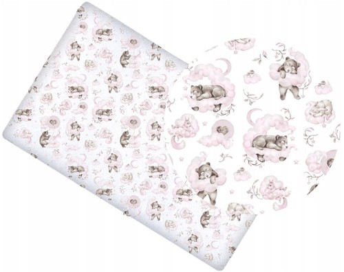 Baby fitted cot sheet printed - fitted,