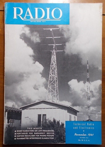 Radio magazine - radio, (1941-novembe)