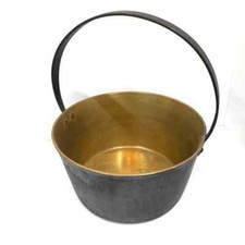 ANTIQUE HEAVY OLD BRASS JAM