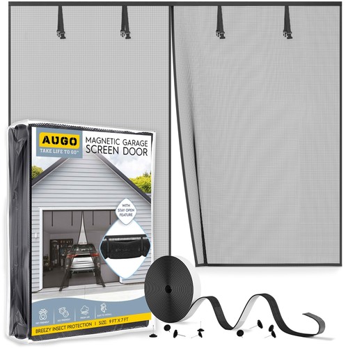 Garage door screen magnetic - garage,