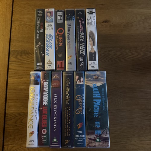 Vhs bundle joblot concert and - vhs,