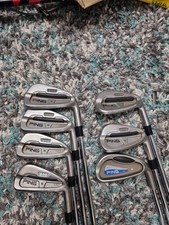 Ping S58 Irons / 4-9 & WW / Green Dot / S400 Steel  Shafts. PLEASE READ 