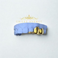 Custom FIT Grillz 3pc Plain Jane with ROSE (925 Sterling Silver)