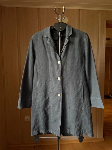 Oska 100 linen gray coat - 100%,
