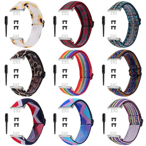 Nylon weave print elastic - nylon,