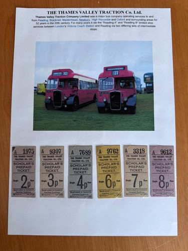 Vintage bus tickets - vintage, thames