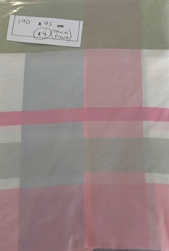 Fabric green grey white - fabric-,