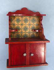 Vintage dolls house kitchen dresser.