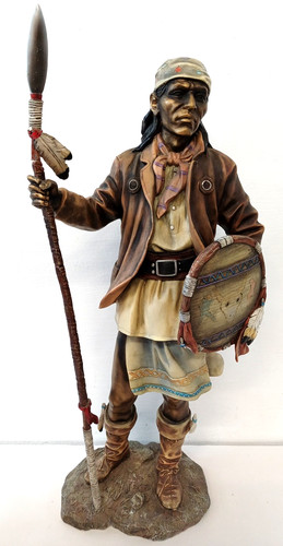 Native american statue bright - native,
