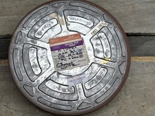 Vintage BBC Empty Film Can Canister 15” Diameter Metal Tin