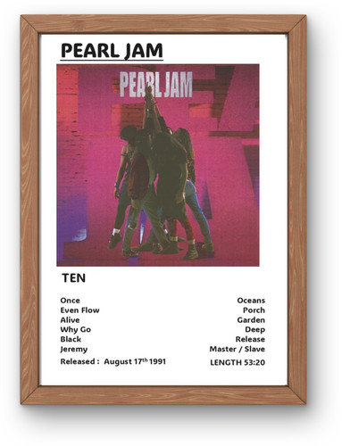 Pearl jam ten album - ten,